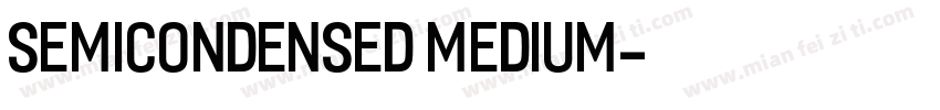 SemiCondensed Medium字体转换